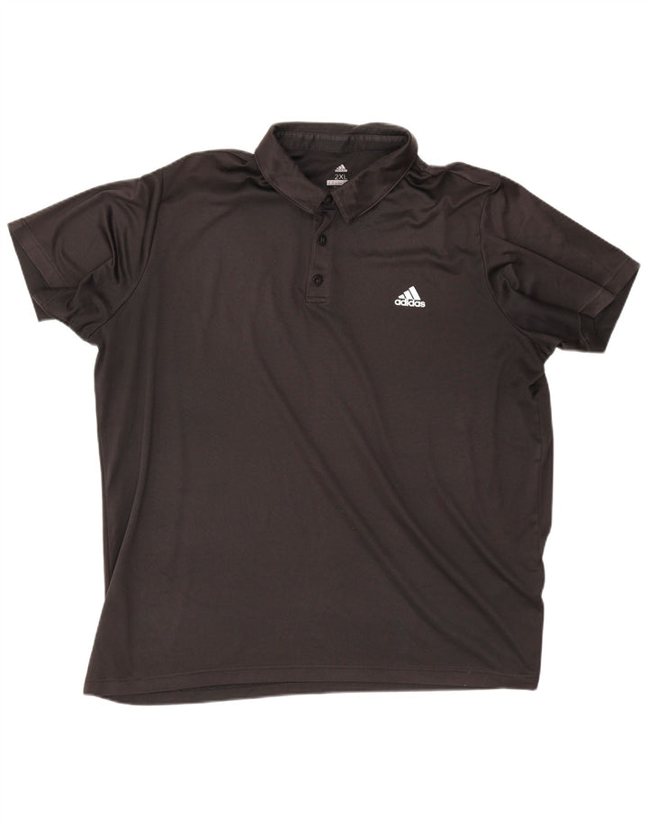 Adidas - Polo Climalite para hombre, talla 2XL, color negro