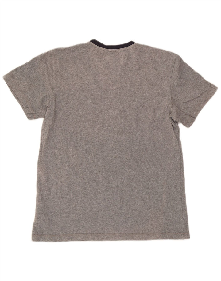 Adidas Hombre Camiseta Top Small Gris Colorblock Algodón