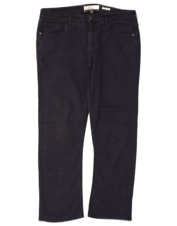 Fat Face Womens Cropped Jeans UK 10 Small W32 L24 Navy Blue Cotton