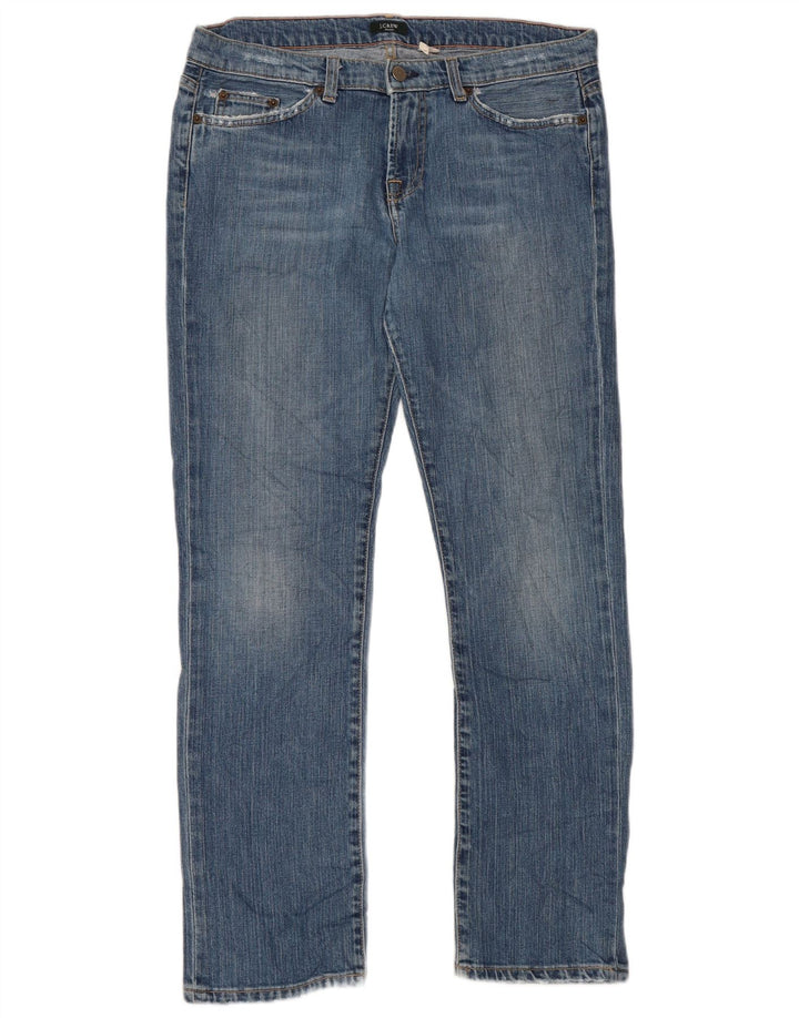 J. CREW Vaqueros rectos para mujer US 10 Grande W34 L29 Azul