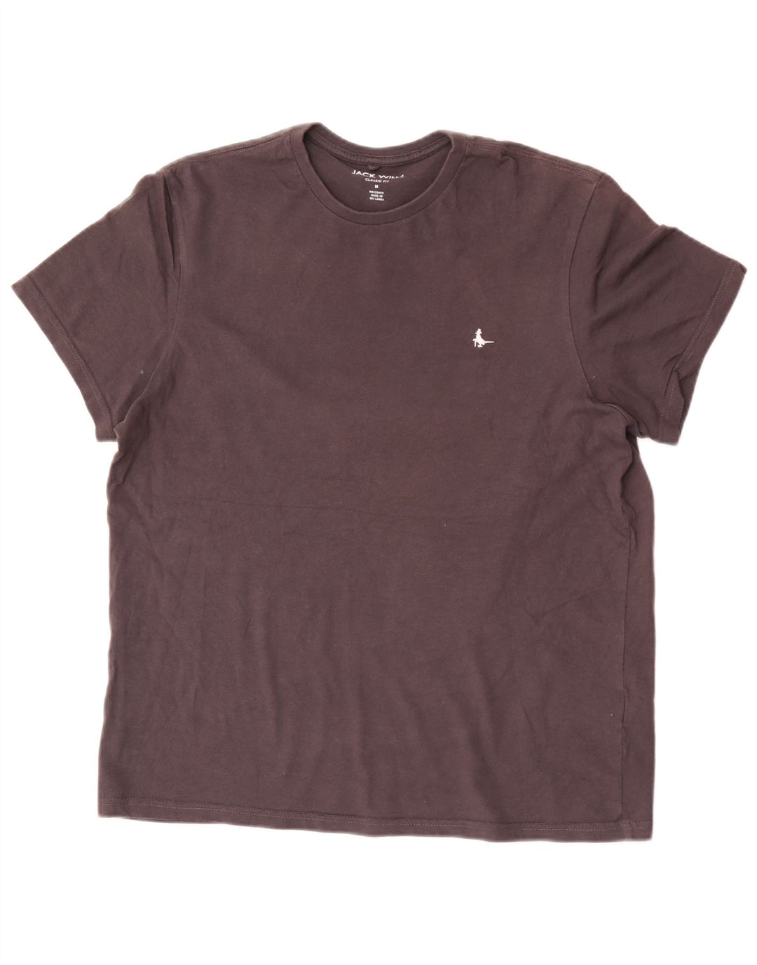 Jack Wills - Camiseta de corte clásico para hombre, talla mediana, algodón negro