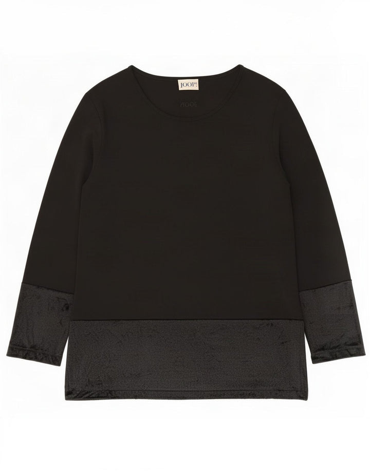 Joop Mujer Top Manga Larga IT 46 Large Viscosa Negra