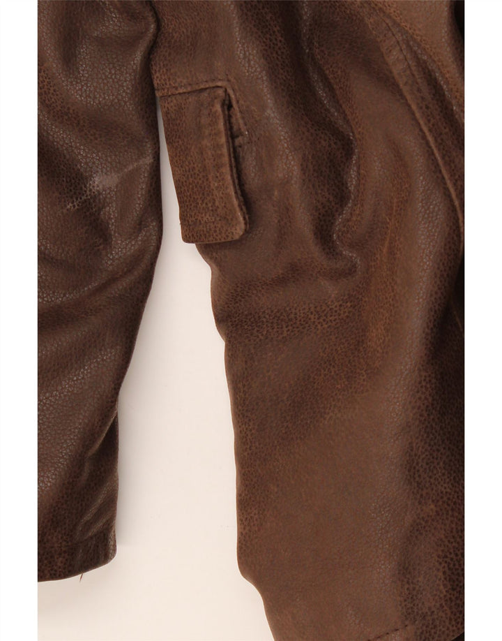 Conbipel Chaqueta de cuero para hombre IT 52 Cuero marrón grande