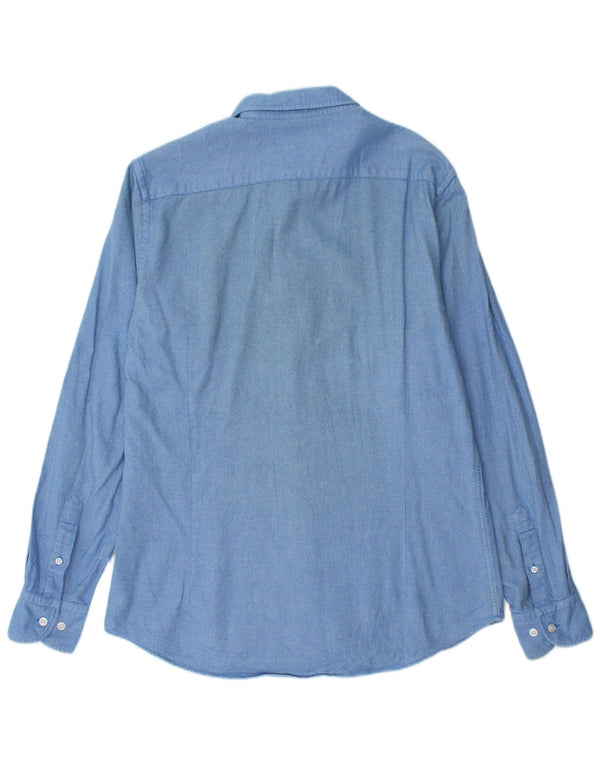 Camisa Massimo Dutti Hombre Azul Medio