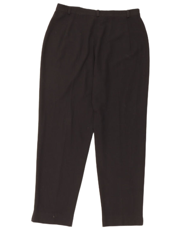 Marks & Spencer Pantalones de traje de cintura alta para mujer UK 14 Medium W30 L26 Negro