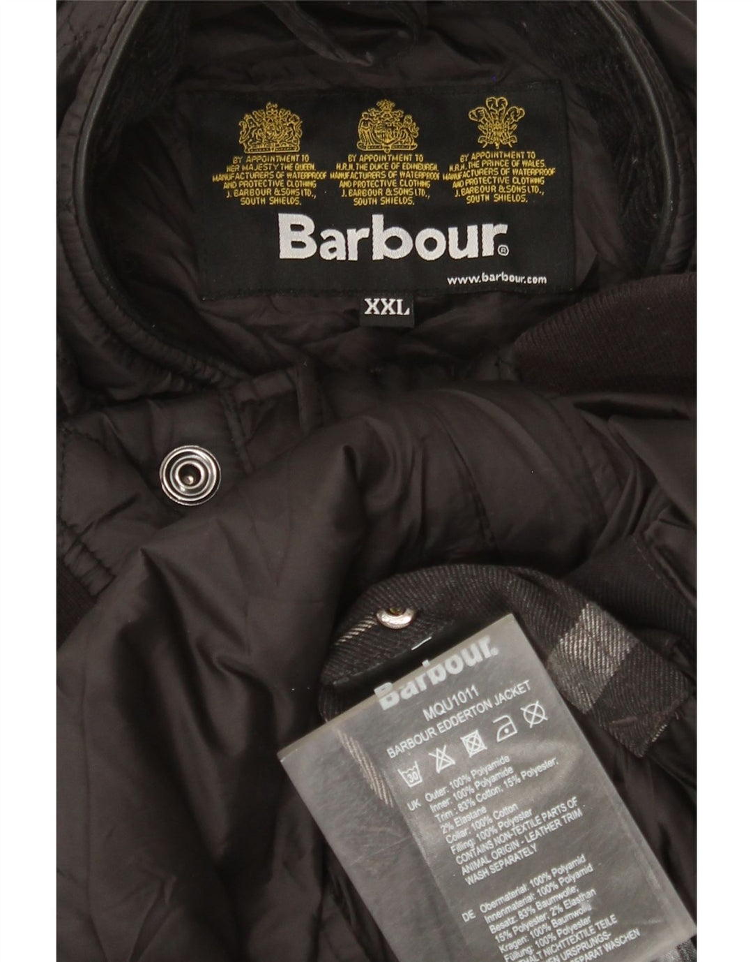 Barbour Chaqueta acolchada para hombre UK 44 2XL Poliamida negra