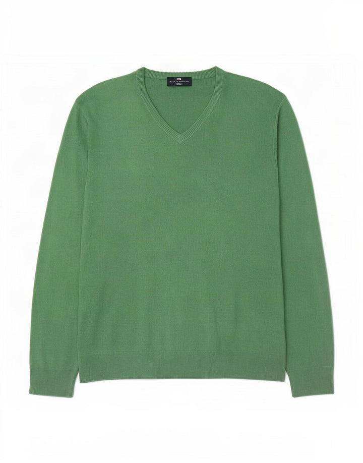 Marks & Spencer Suéter con Cuello en V para Hombre Acrílico Verde Grande