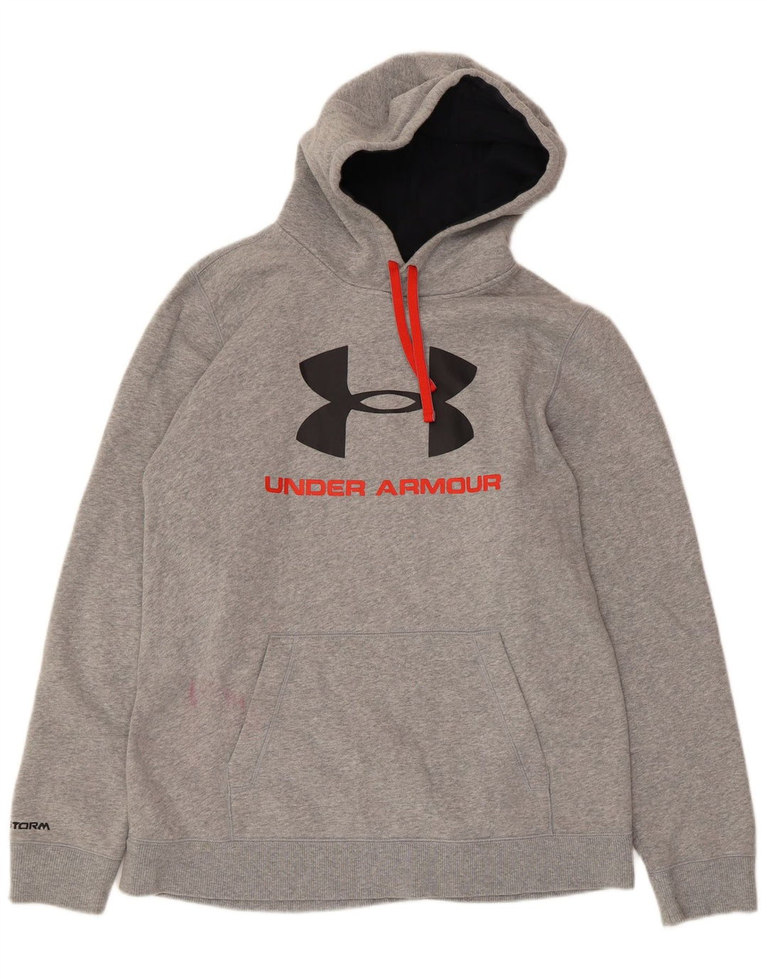 UNDER ARMOUR Jersey con capucha gráfica para hombre de algodón moteado gris grande