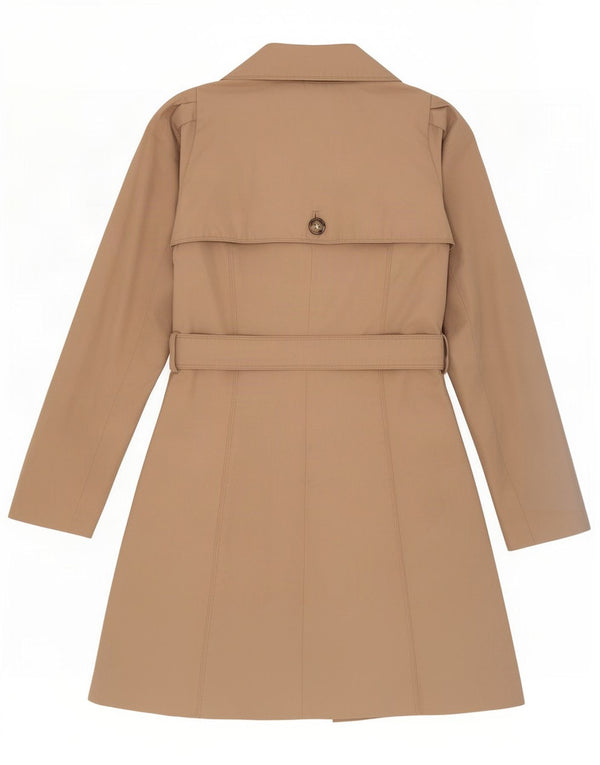 Zara Mujer Gabardina UK 10 Small Algodón Beige