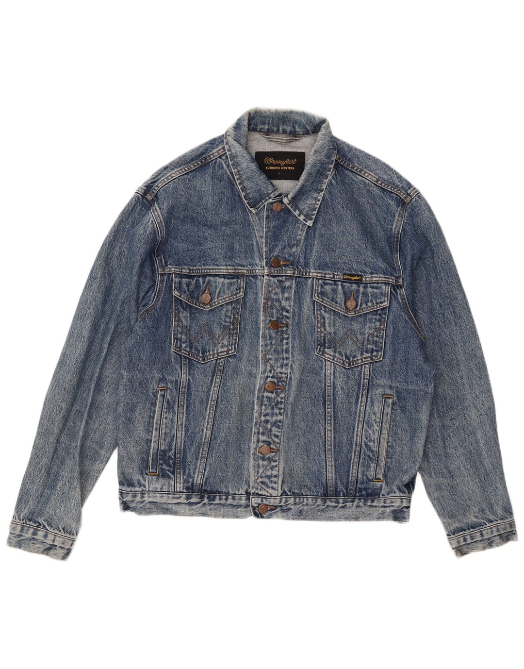 Wrangler Chaqueta vaquera para hombre UK 40 Large Algodón azul