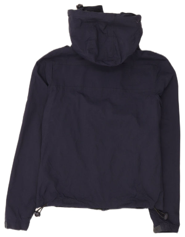 Superdry Chaqueta impermeable con capucha Windcheater para hombre UK 34 XS Azul marino Nylon