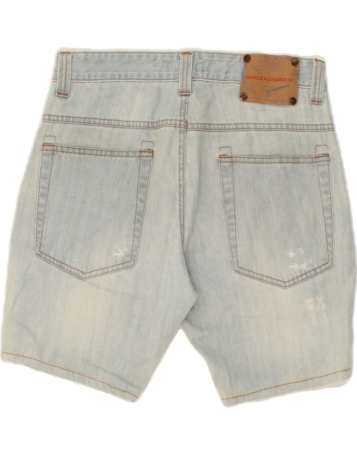 DANIELE ALESSANDRINI Womens Denim Shorts W31 Large Blue Cotton Vintage Daniele Alessandrini and Second-Hand Daniele Alessandrini from Messina Hembry 