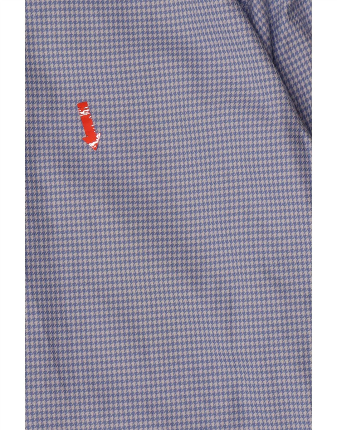 Zara Hombre Camisa Regular Fit De Franela Algodón De Pata De Gallo Azul Grande