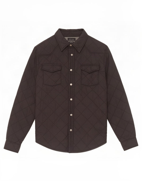 Zara Hombre Camisa Sobrecamisa Acolchada Slim Fit Nylon Negro Mediano