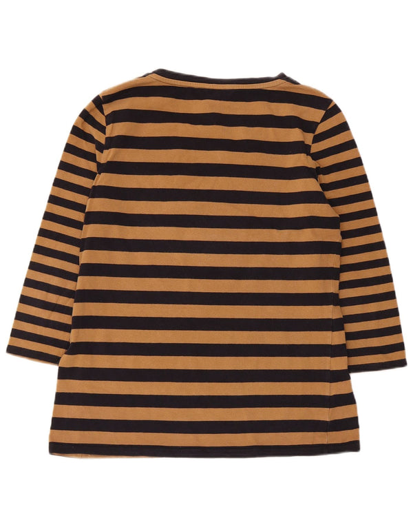Hobbs Top Mujer Manga 3/4 UK 40 Grande Marrón Rayas