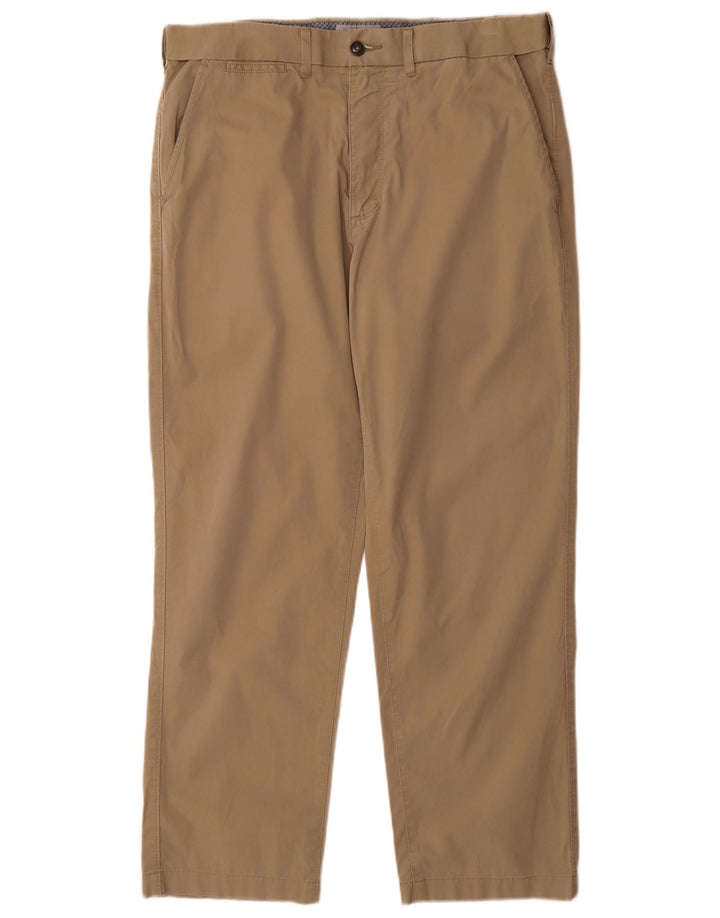 Marks & Spencer Pantalón chino regular para hombre W34 L29 Algodón beige