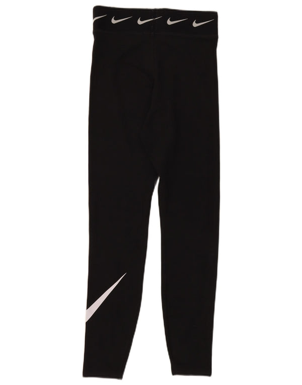 NIKE Leggings gráficos para mujer UK 8 Small Negro