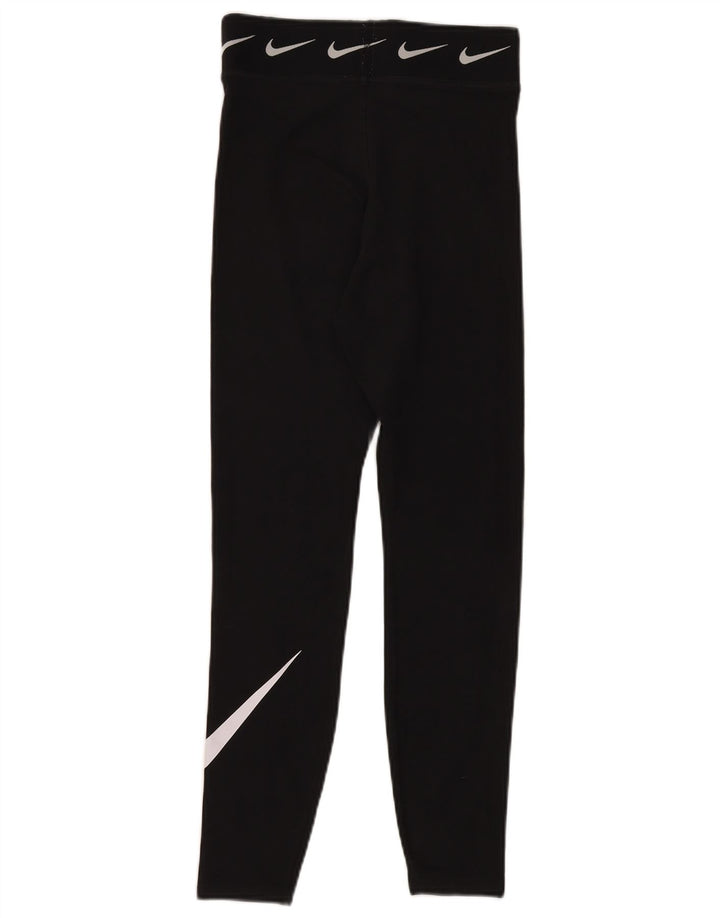 NIKE Leggings gráficos para mujer UK 8 Small Negro