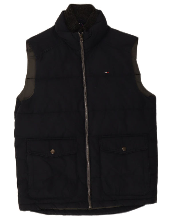 Tommy Hilfiger Chaleco acolchado para hombre UK 36 Small Azul marino Algodón