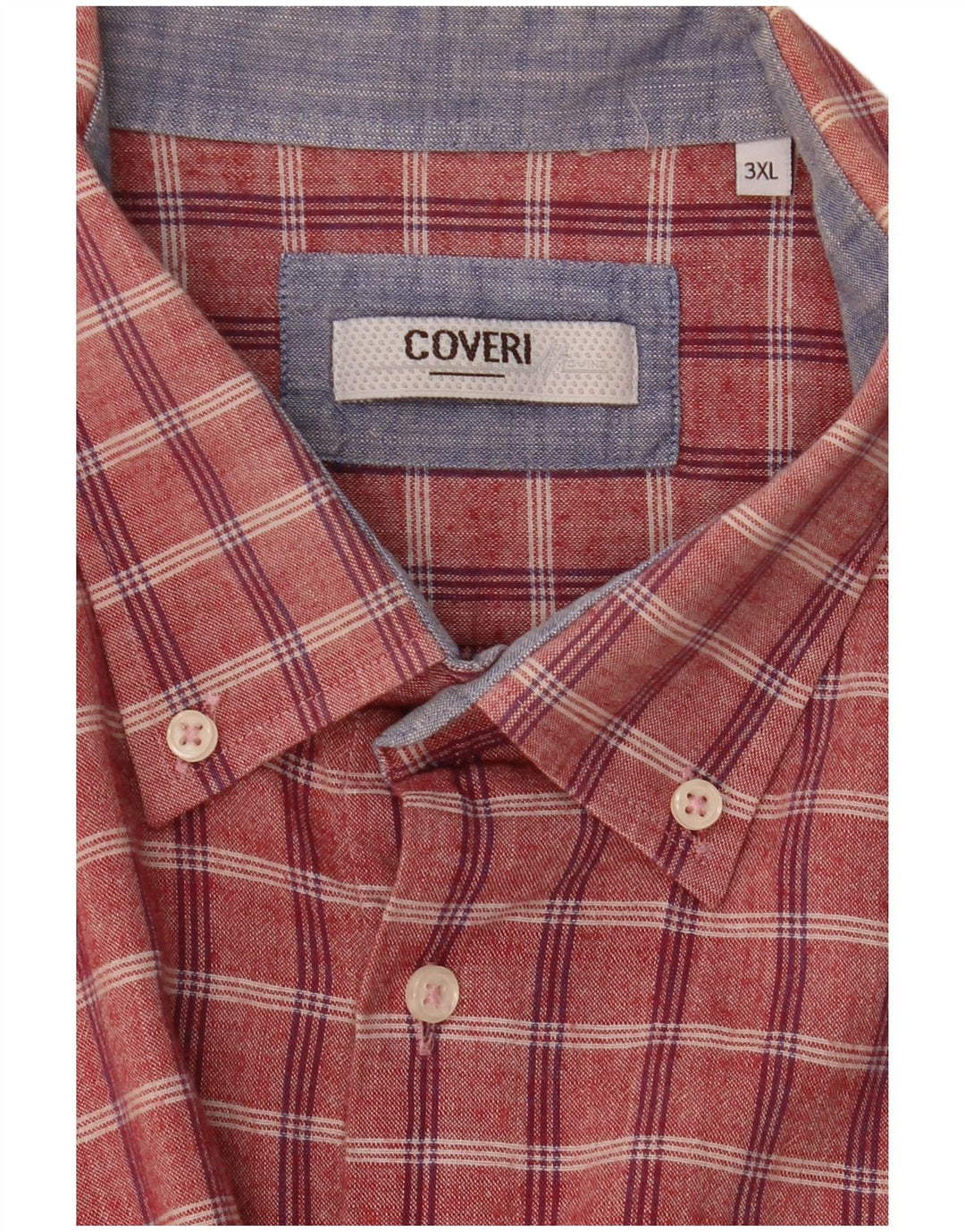 Coveri Camisa Manga Corta Hombre 3XL Cuadros Rojos