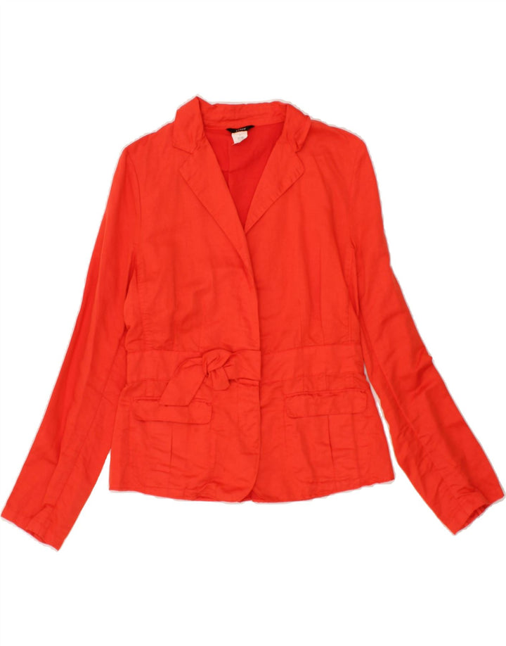 J. CREW Womens Blazer Jacket US 6 Medium Red Linen Vintage J. Crew and Second-Hand J. Crew from Messina Hembry 