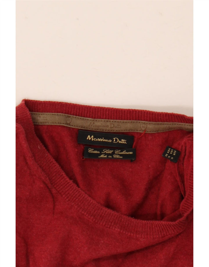 Massimo Dutti Jersey Cuello Redondo Hombre Algodón Rojo Medio