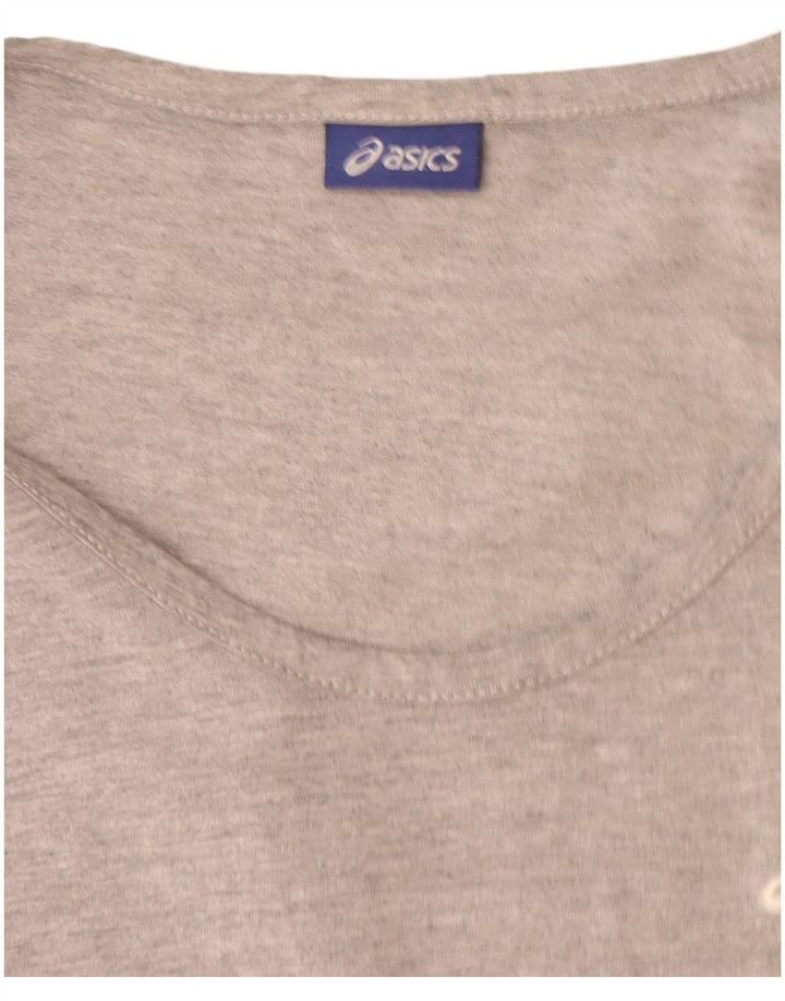 ASICS Camiseta sin mangas gráfica para niña 15-16 años XL Gris moteado