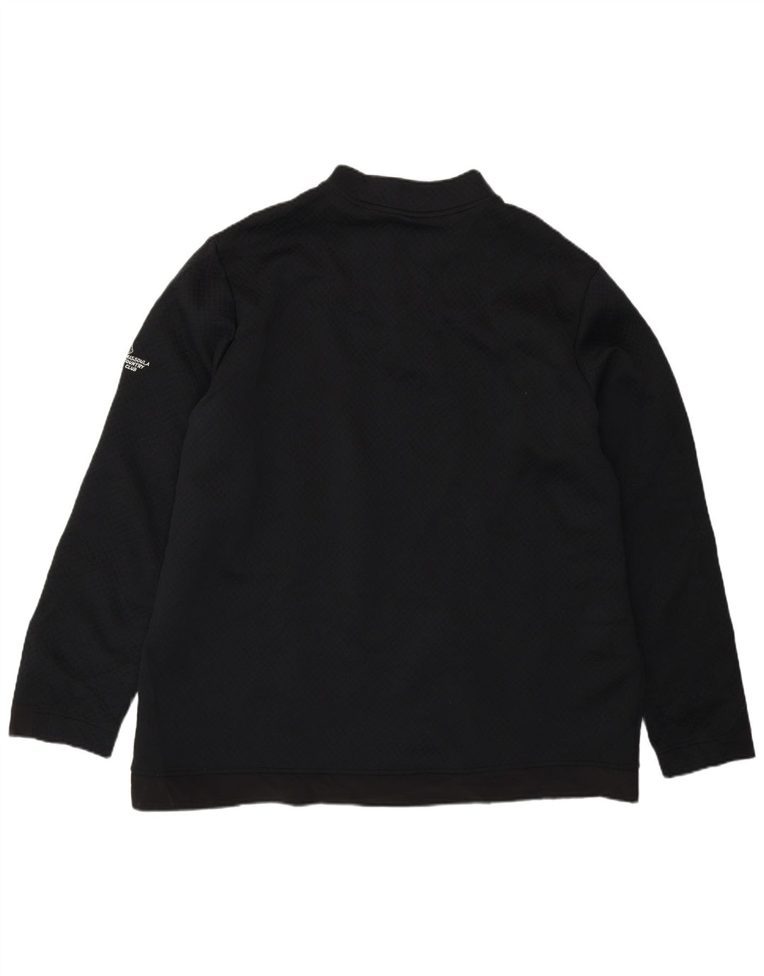 Adidas - Sudadera con cuello y cremallera para hombre, talla 2XL, poliéster negro