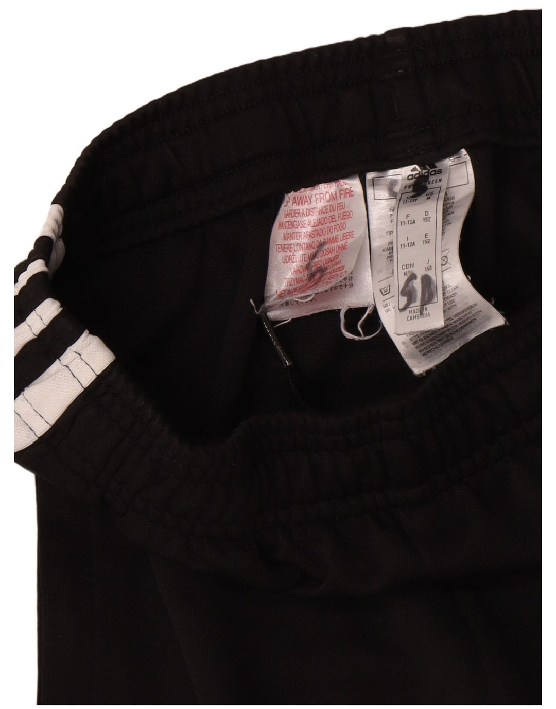 Adidas Pantalón de chándal gráfico para niño 11-12 años Negro Poliéster
