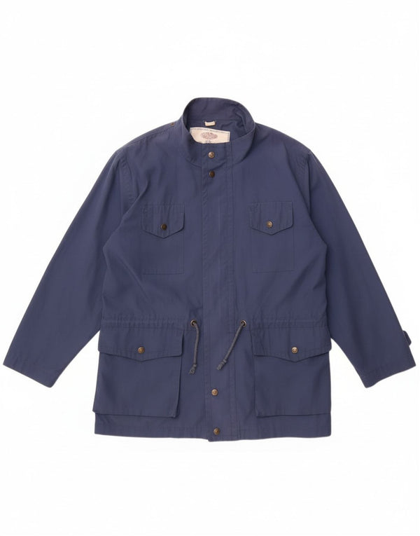 Chaqueta utilitaria vintage para hombre IT 48/50 Poliéster azul marino medio