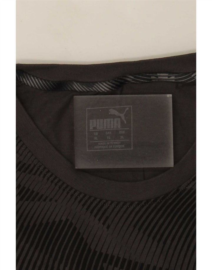 Camiseta Puma Hombre Top XL Gris Geométrico