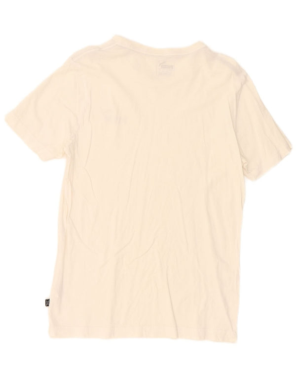 Puma - Camiseta para hombre, talla pequeña, algodón blanco