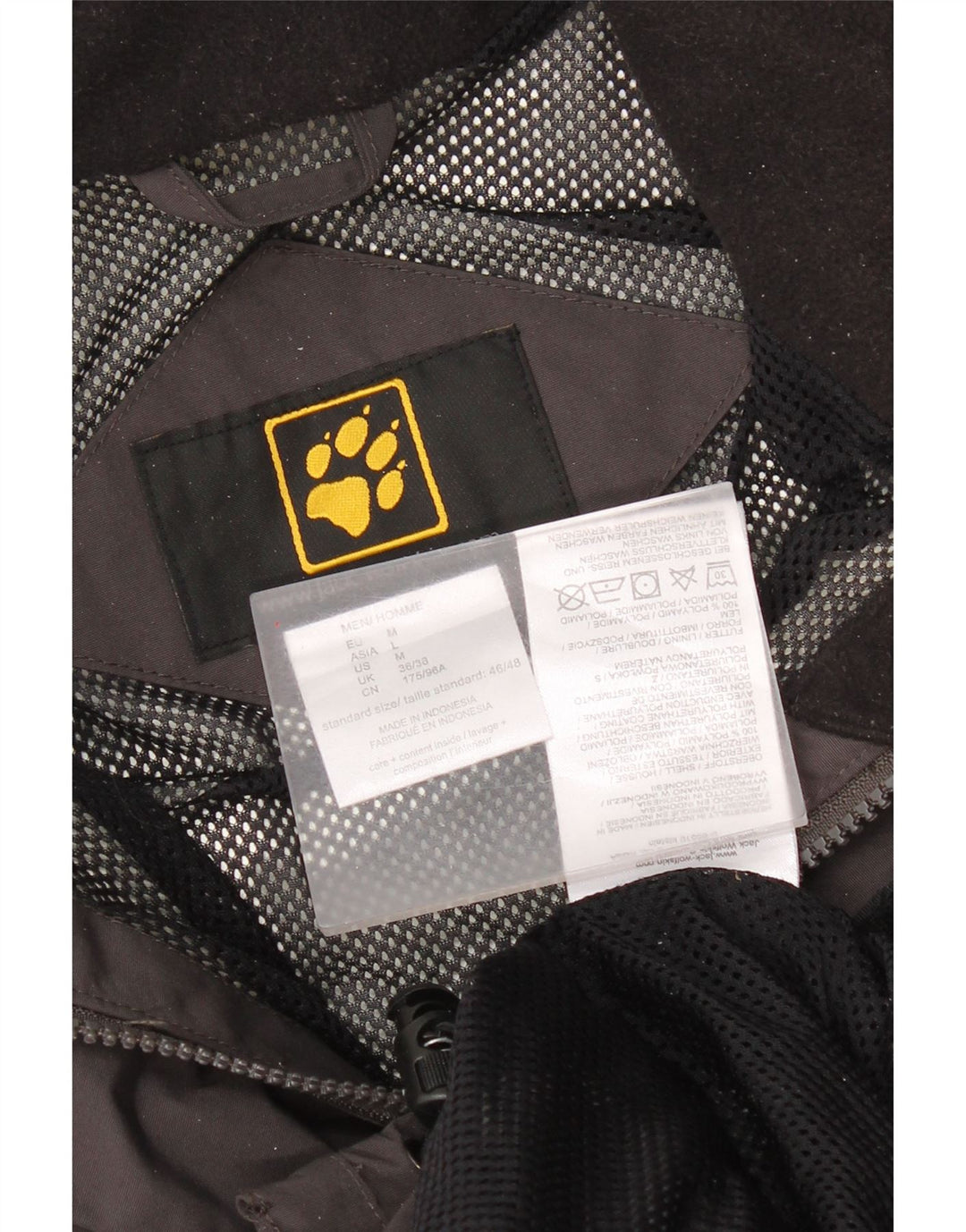 Jack Wolfskin Chubasquero Hombre UK 36/38 Medium Negro Poliamida