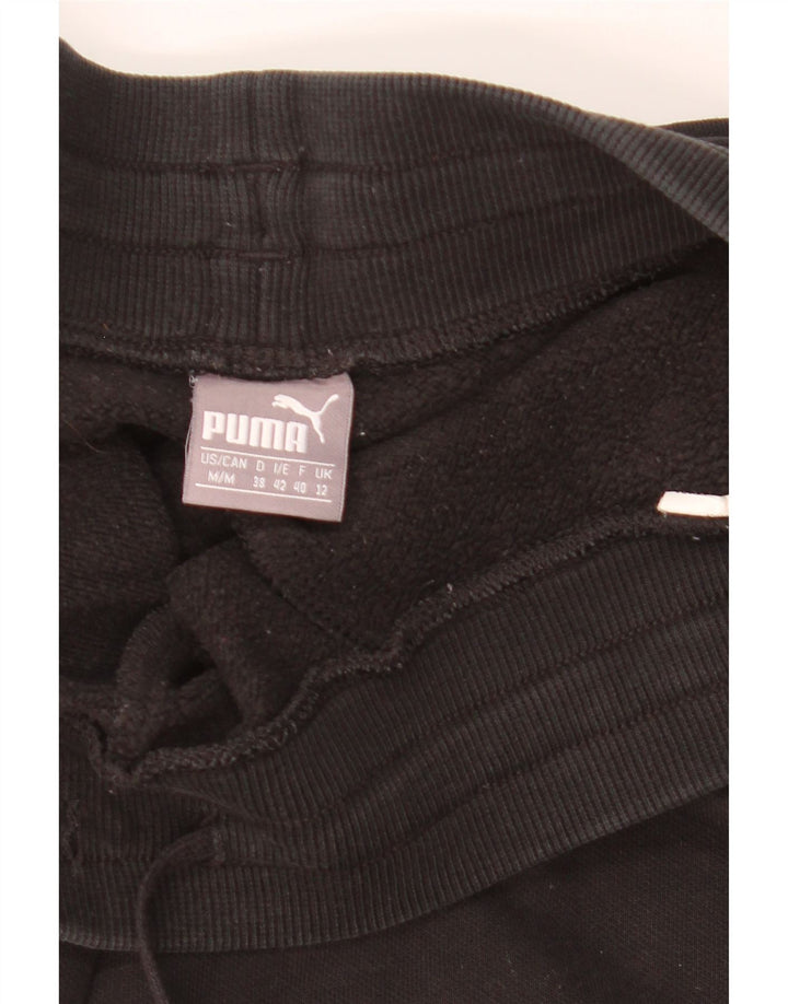 Puma Mujer Chándal Pantalones Joggers UK 12 Medium Negro