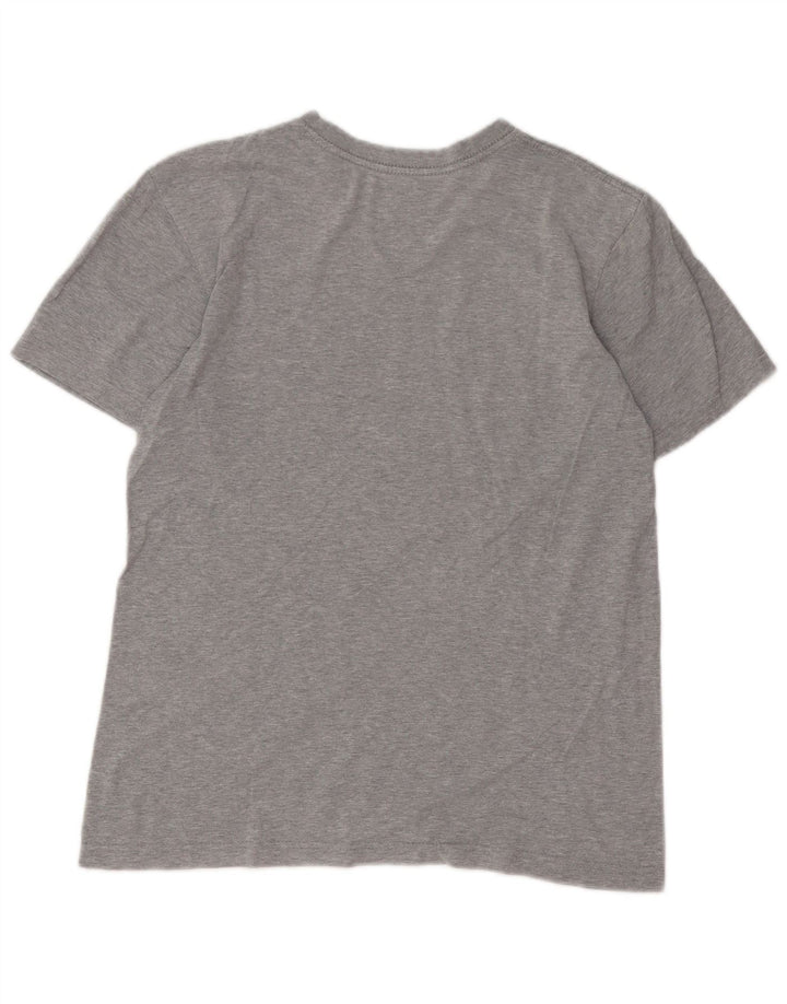 Nike Camiseta gráfica de ajuste regular para hombre Top pequeño de algodón gris