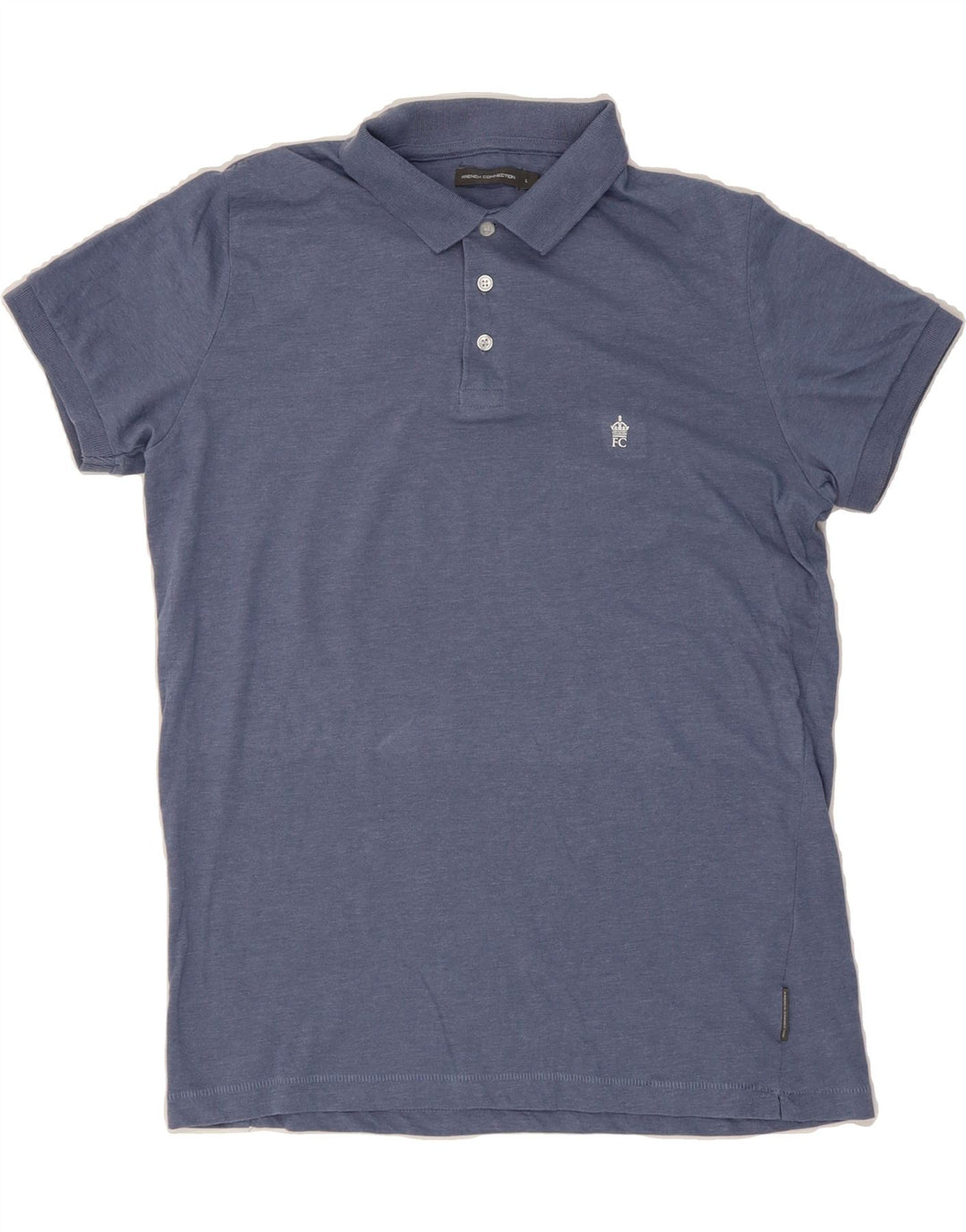FRENCH CONNECTION Mens Polo Shirt Large Navy Blue Cotton Vintage French Connection and Second-Hand French Connection from Messina Hembry 
