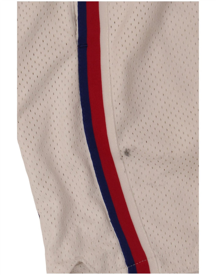 Shorts deportivos con estampado Jordan para hombre Poliéster color block blanco mediano
