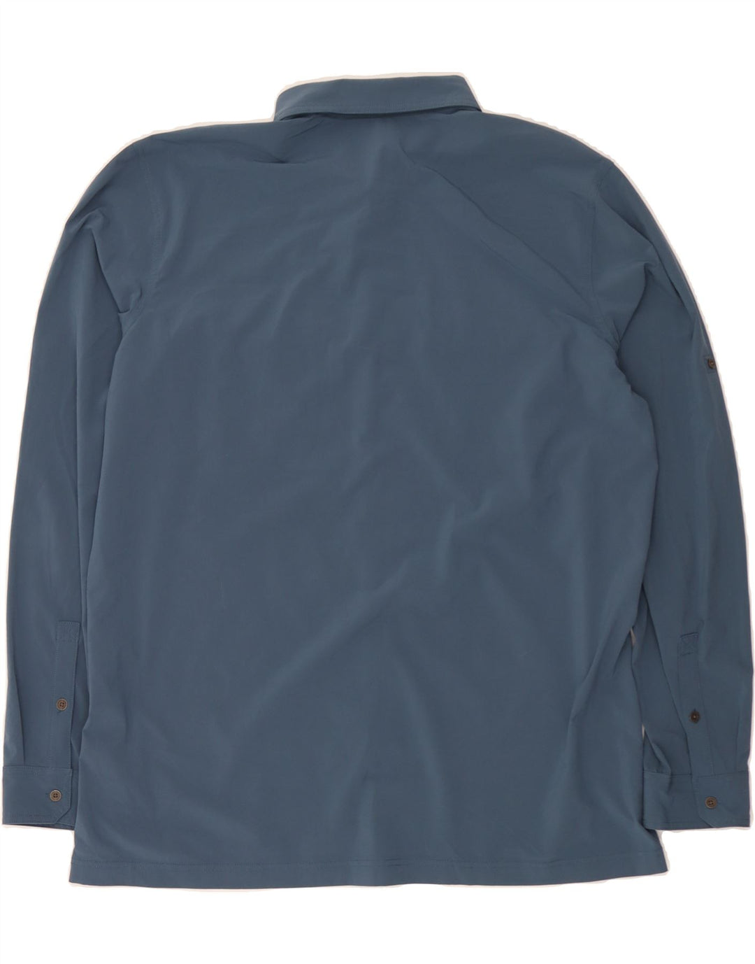 EDDIE BAUER Mens Tall Shirt XL Blue Polyester Vintage Eddie Bauer and Second-Hand Eddie Bauer from Messina Hembry 