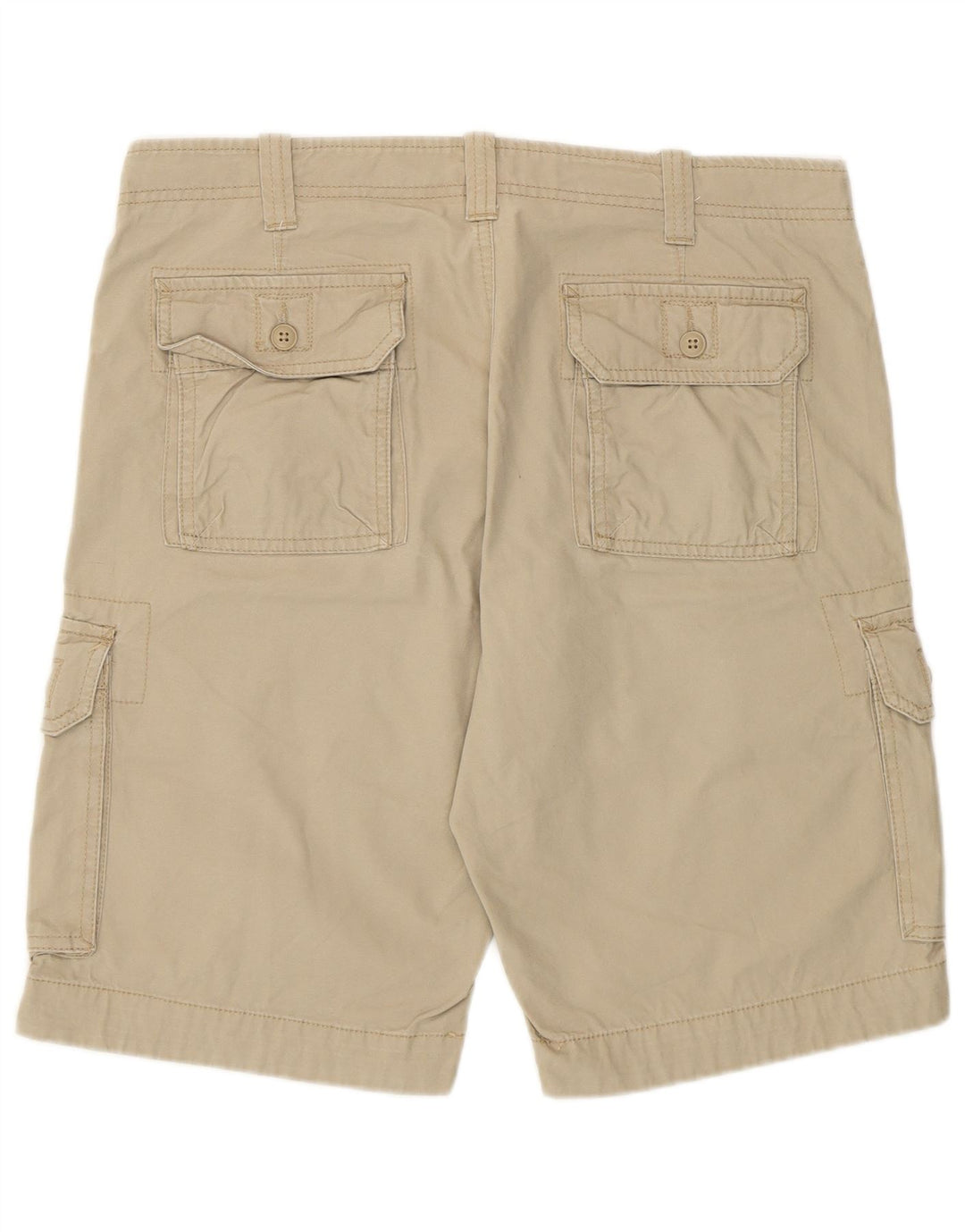 Benetton Shorts Cargo Hombre IT 48 Medium W32 Algodón Beige