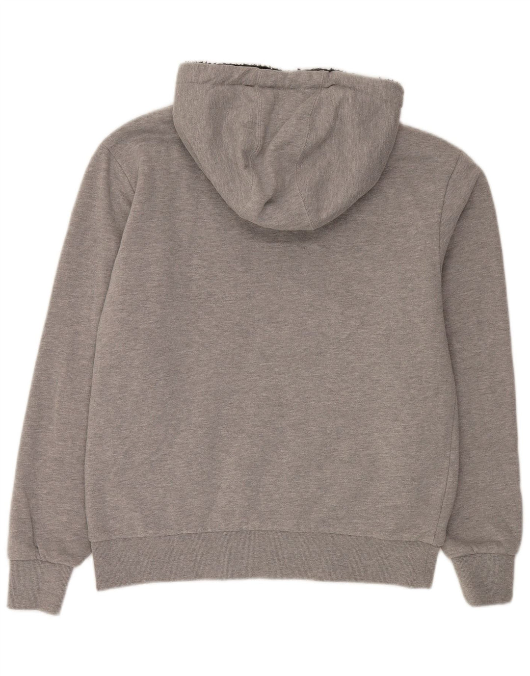 Saltrock Mens Devon Graphic Sherpa Zip Sudadera con capucha suéter gris medio retro
