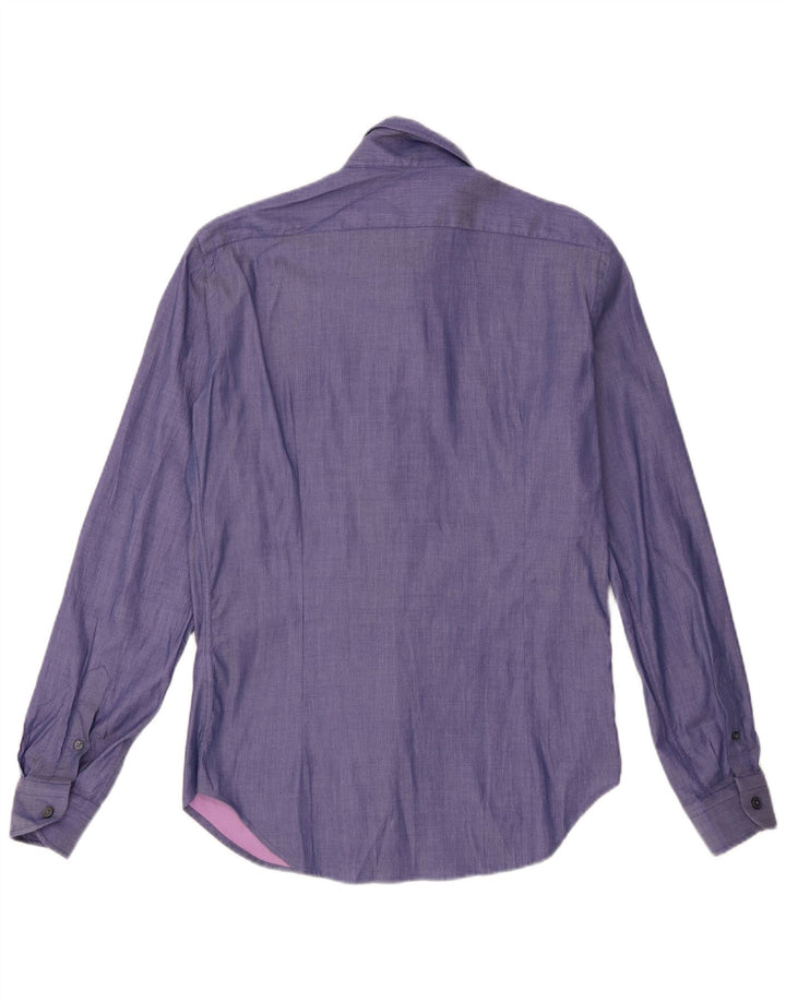 Naracamicee Camisa Hombre Pequeña Algodón Morado