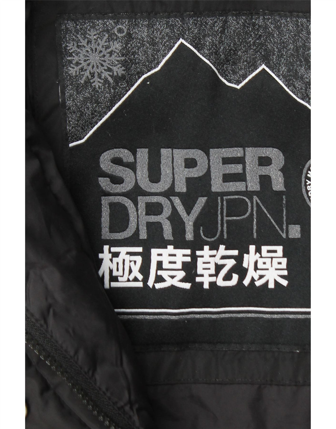 Superdry Chaqueta Acolchada Con Capucha Para Mujer UK 44 Poliéster Negro Mediano