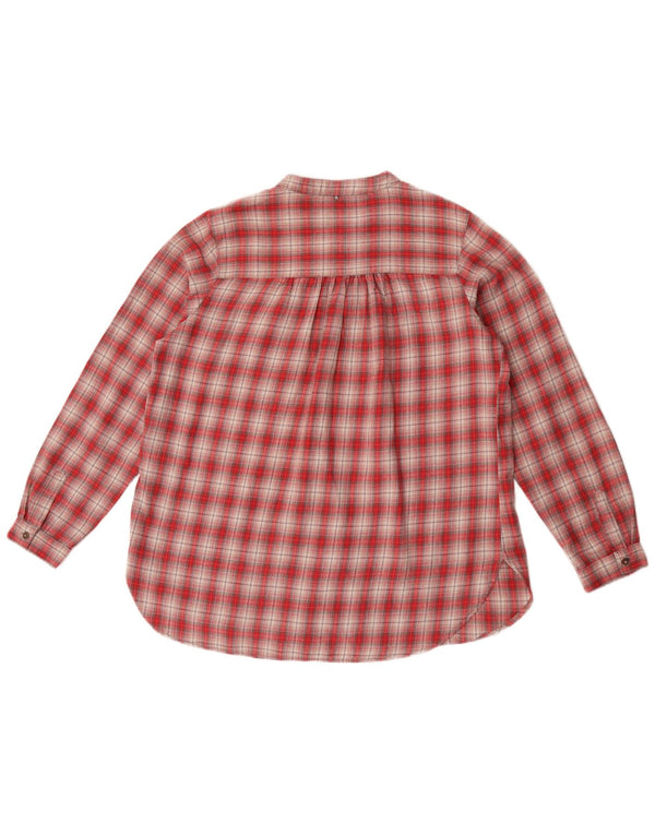 Camisa de franela para mujer Camel Active UK 44 Algodón a cuadros rojos medianos