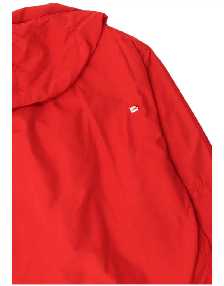 JET SET Chaqueta cortavientos con capucha para hombre UK 42 XL Rojo Colorblock
