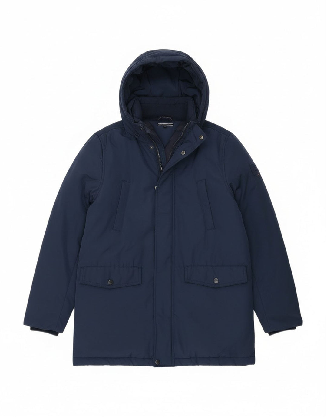 Tommy Hilfiger Abrigo acolchado con capucha para niños 13-14 años Azul marino Poliéster