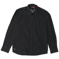 Quiksilver Hombre Camisa Gráfica Pequeña Poliéster Negro