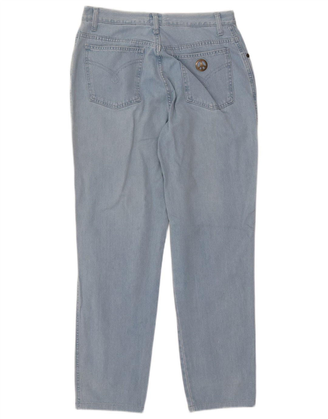 MOSCHINO Vaqueros Cónicos De Talle Alto W33 L27 Algodón Azul |