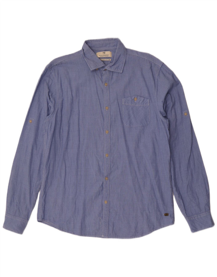 Camisa Scotch & Soda Hombre XL Algodón Azul