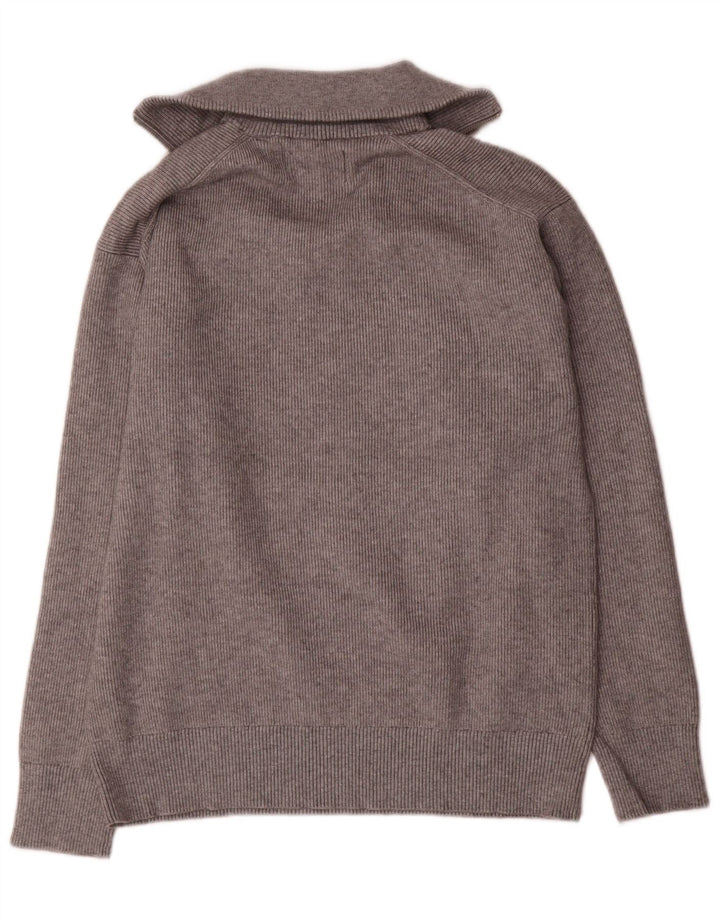 Jack Wills Jersey De Cuello Con Cremallera Para Hombre Pequeño Gris Viscosa