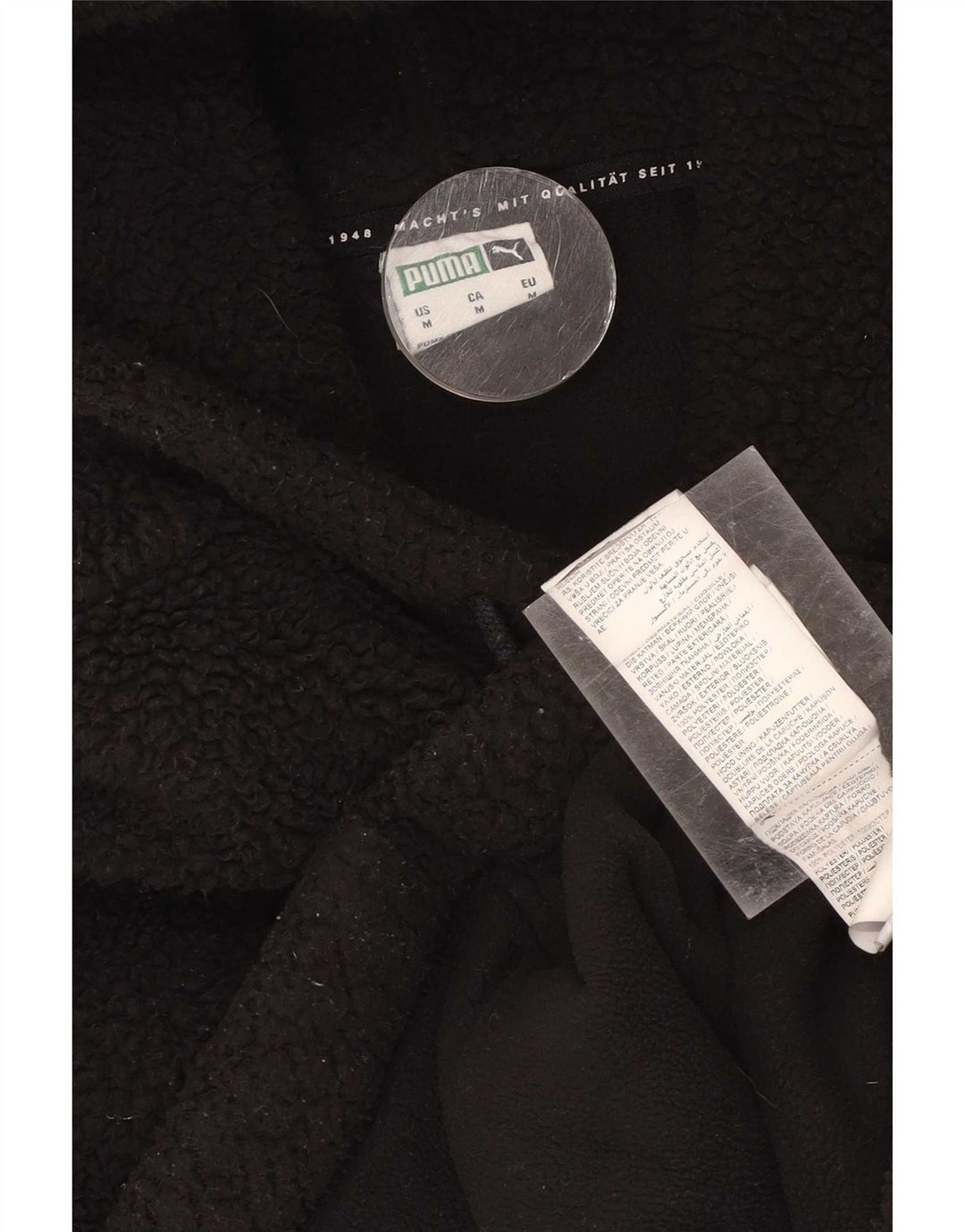 Puma Jersey De Forro Polar Con Capucha Para Hombre Poliéster Negro Mediano